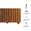 Sorren 54 Inch Scalloped Wood 3-Door Sideboard in Walnut