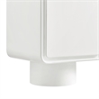 Lumo 2-Door Curved Wood Accent Cabinet in White