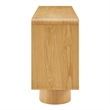 Lumo 4-Door Curved Wood Accent Cabinet in Oak