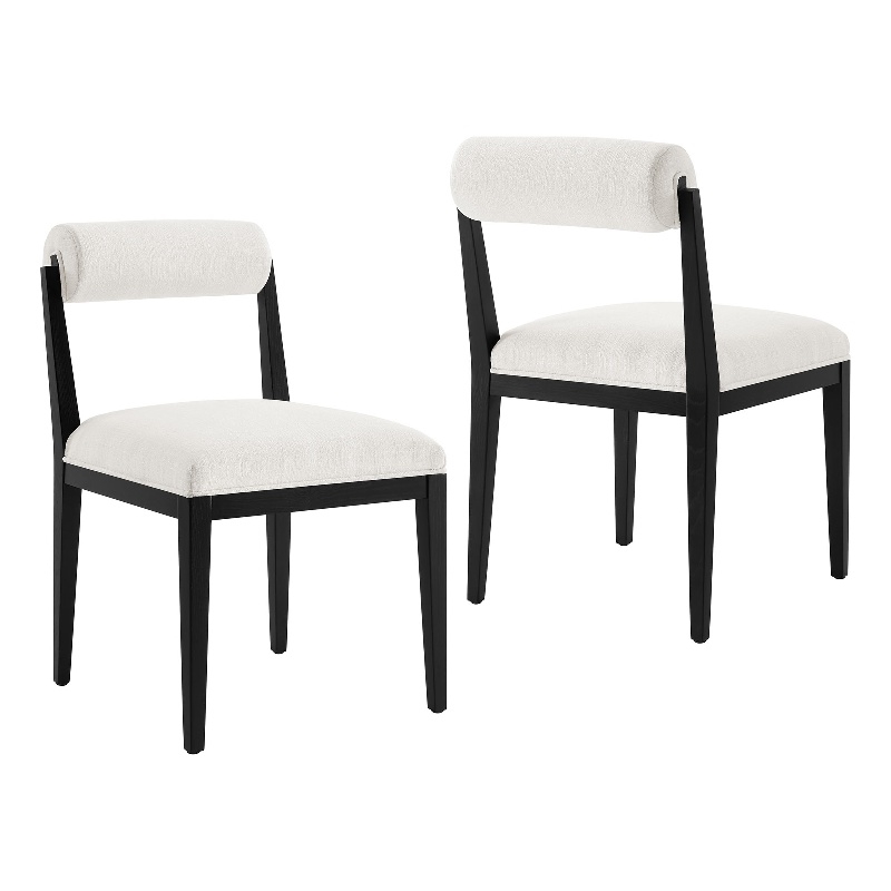 Kai Fabric Dining Chair Set of 2 in Salt