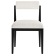 Kai Fabric Dining Chair Set of 2 in Salt