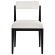 Kai Fabric Dining Chair Set of 2 in Salt