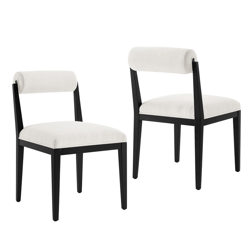 Kai Fabric Dining Chair Set of 2 in Salt