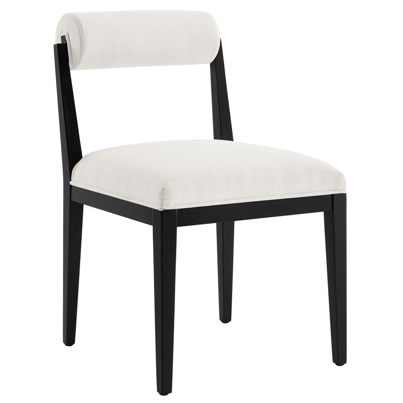 Kai Fabric Dining Chair Set of 2 in Salt