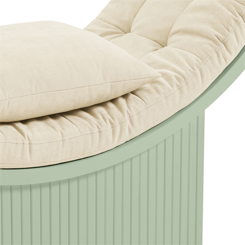 Aperture Round Alcove Accent Chair in Sage Ivory