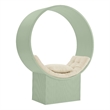 Aperture Round Alcove Accent Chair in Sage Ivory
