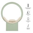 Aperture Round Alcove Accent Chair in Sage Ivory
