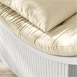Aperture Round Alcove Accent Chair in White Ivory