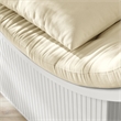 Aperture Round Alcove Accent Chair in White Ivory