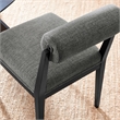 Kai Fabric Dining Chair Set of 2 in Charcoal