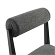Kai Fabric Dining Chair Set of 2 in Charcoal
