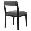Kai Fabric Dining Chair Set of 2 in Charcoal