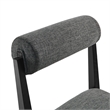 Kai Fabric Dining Chair Set of 2 in Charcoal