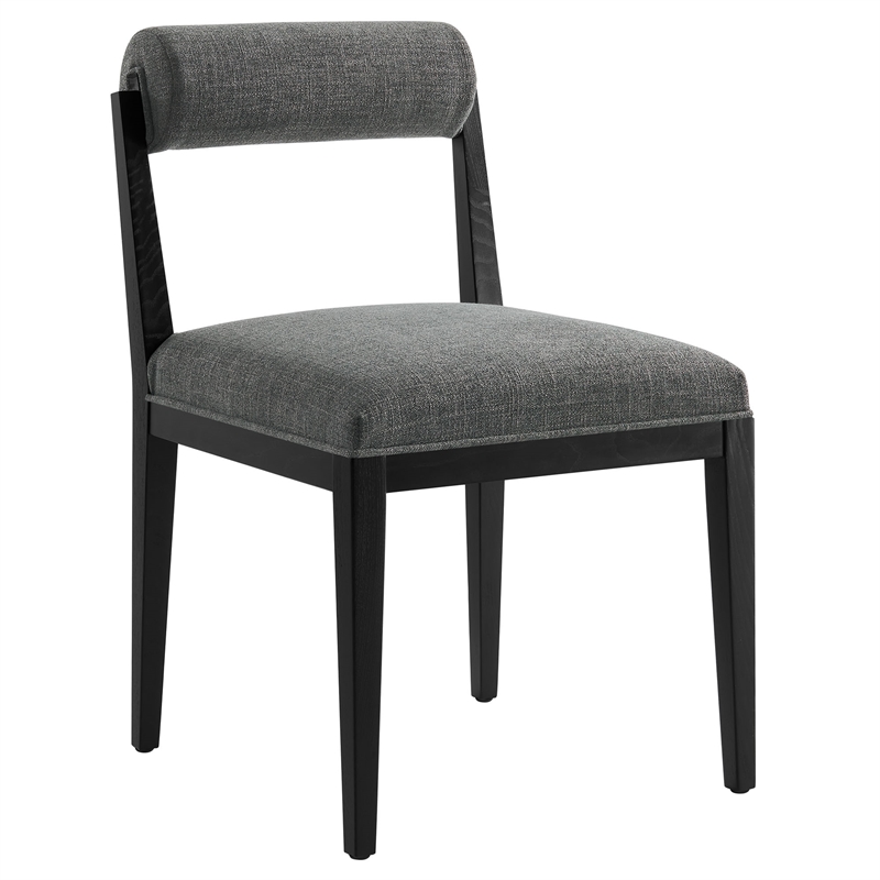 Kai Fabric Dining Chair Set of 2 in Charcoal