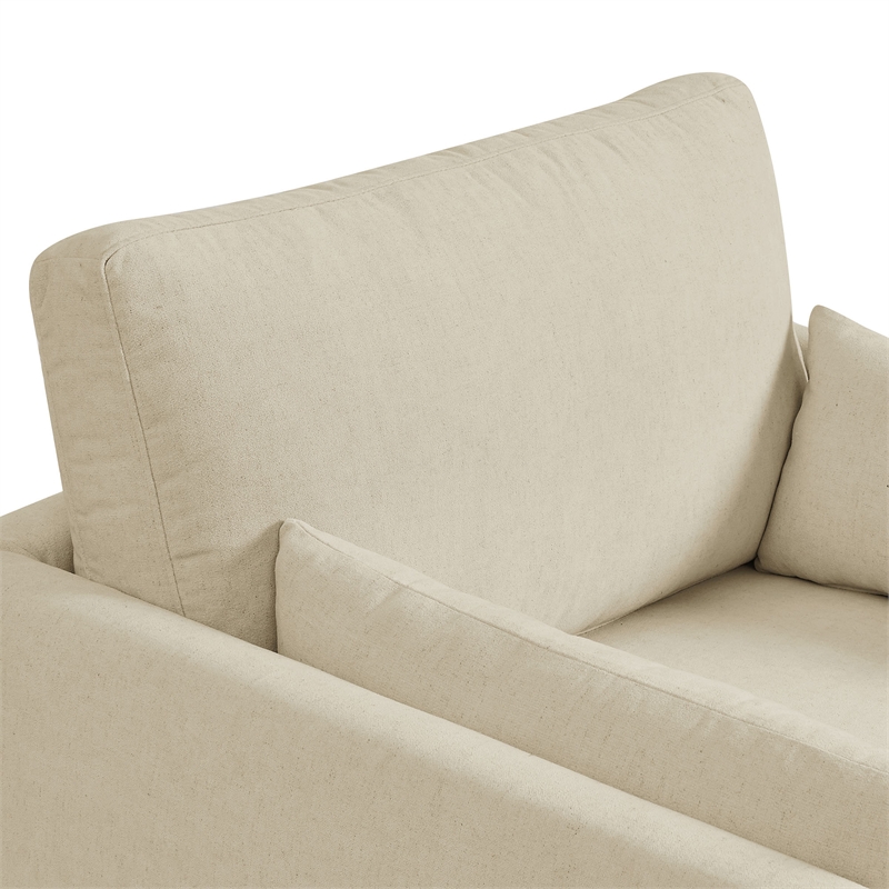 Wellfleet Slipcovered Linen-Blend Armchair in Linen