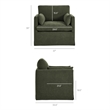 Wellfleet Slipcovered Linen-Blend Armchair in Sage