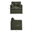 Wellfleet Slipcovered Linen-Blend Armchair in Sage