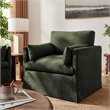 Wellfleet Slipcovered Linen-Blend Armchair in Sage
