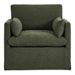 Wellfleet Slipcovered Linen-Blend Armchair in Sage