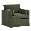 Wellfleet Slipcovered Linen-Blend Armchair in Sage