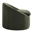 Sadie Slipcovered Linen-Blend Round Accent Chair in Sage