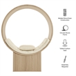 Aperture Round Alcove Accent Chair in Natural Ivory