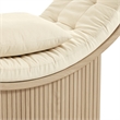 Aperture Round Alcove Accent Chair in Natural Ivory