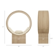 Aperture Round Alcove Accent Chair in Natural Ivory