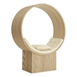 Aperture Round Alcove Accent Chair in Natural Ivory