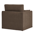 Wellfleet Slipcovered Linen-Blend Armchair in Cocoa