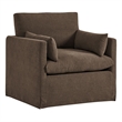 Wellfleet Slipcovered Linen-Blend Armchair in Cocoa