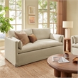 Wellfleet Slipcovered Linen-Blend Loveseat in Linen