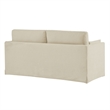 Wellfleet Slipcovered Linen-Blend Loveseat in Linen