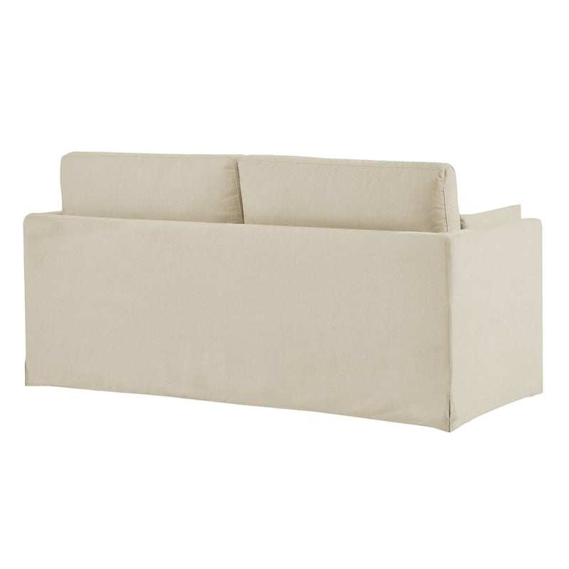 Wellfleet Slipcovered Linen-Blend Loveseat in Linen