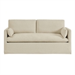 Wellfleet Slipcovered Linen-Blend Loveseat in Linen