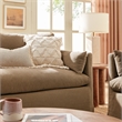 Wellfleet Slipcovered Linen-Blend Loveseat in Almond