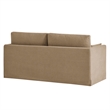 Wellfleet Slipcovered Linen-Blend Loveseat in Almond