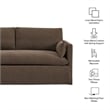 Wellfleet Slipcovered Linen-Blend Loveseat in Cocoa