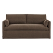 Wellfleet Slipcovered Linen-Blend Loveseat in Cocoa