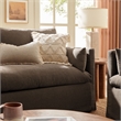 Wellfleet Slipcovered Linen-Blend Loveseat in Cocoa