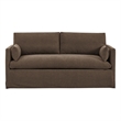 Wellfleet Slipcovered Linen-Blend Loveseat in Cocoa