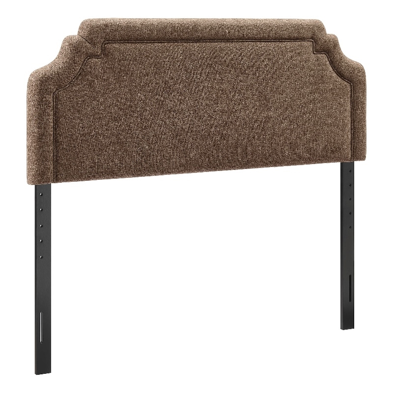 Magnolia Upholstered Fabric King Size Headboard in Mocha