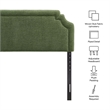 Magnolia Upholstered Fabric King Size Headboard in Foliage