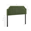 Magnolia Upholstered Fabric King Size Headboard in Foliage