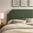 Magnolia Upholstered Fabric King Size Headboard in Foliage