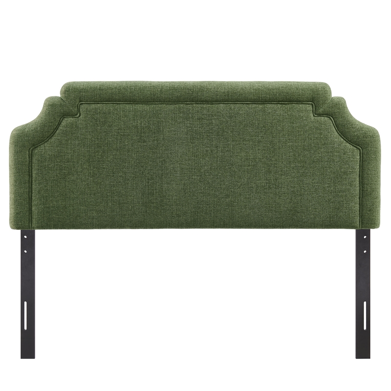 Magnolia Upholstered Fabric King Size Headboard in Foliage