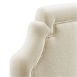 Magnolia Upholstered Fabric King Size Headboard in Ecru