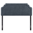 Magnolia Upholstered Fabric Full Size Headboard in Slate Blue