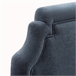 Magnolia Upholstered Fabric Full Size Headboard in Slate Blue