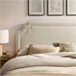 Magnolia Upholstered Fabric Full Size Headboard in Ecru